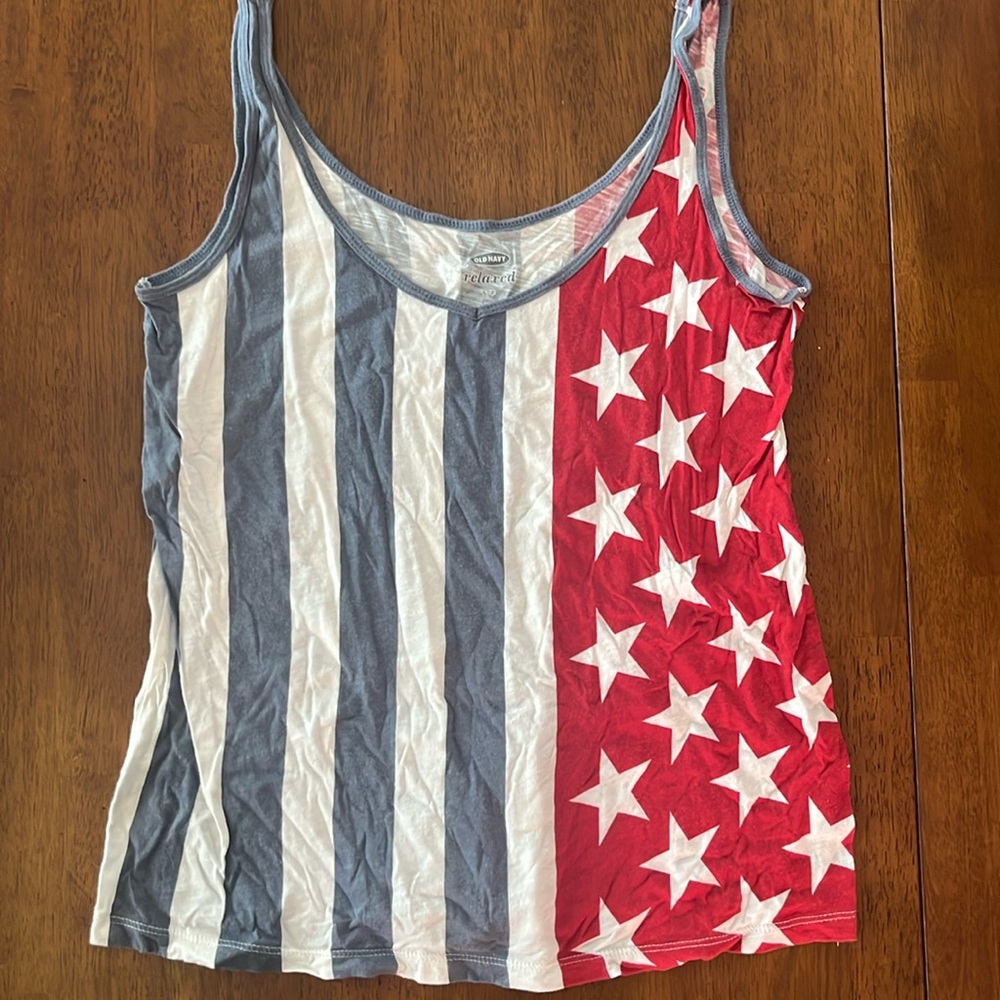 American flag tank
